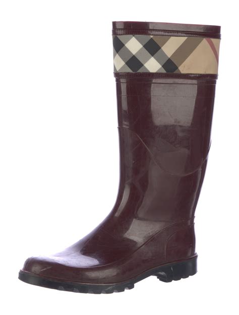 burberry nova boot size 6|Burberry Nova Check Pattern Rubber Rain Boots .